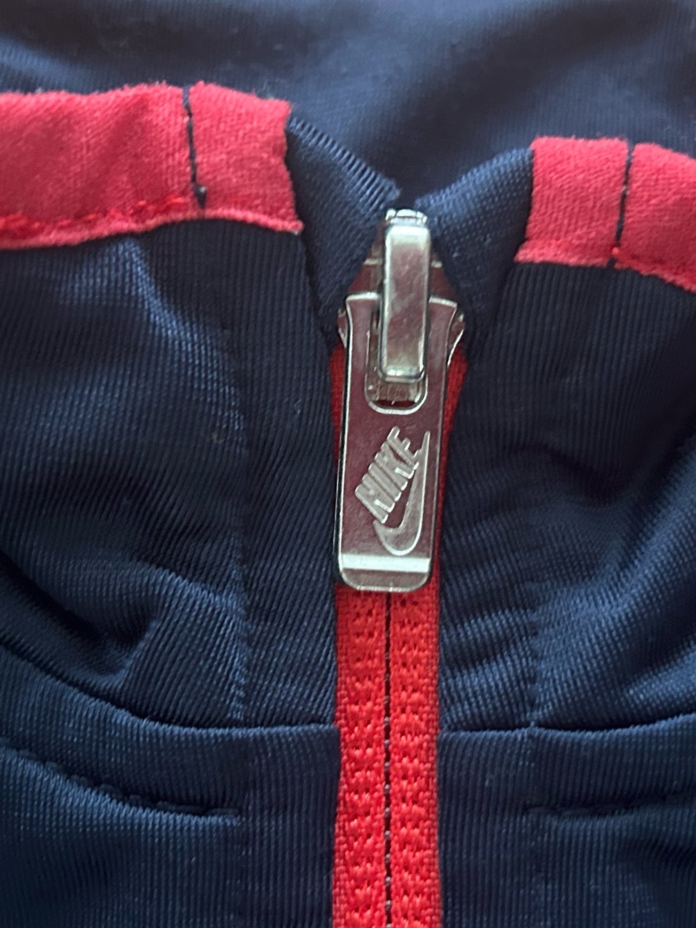 Nike Toddler Tracksuit Zip Up Jacket Navy Blue/Red 3T - Picture 4 of 6
